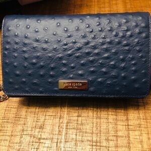 Kate Spade Nightcap Ostrich Embossed Leather Crossbody Evening Bag NWT